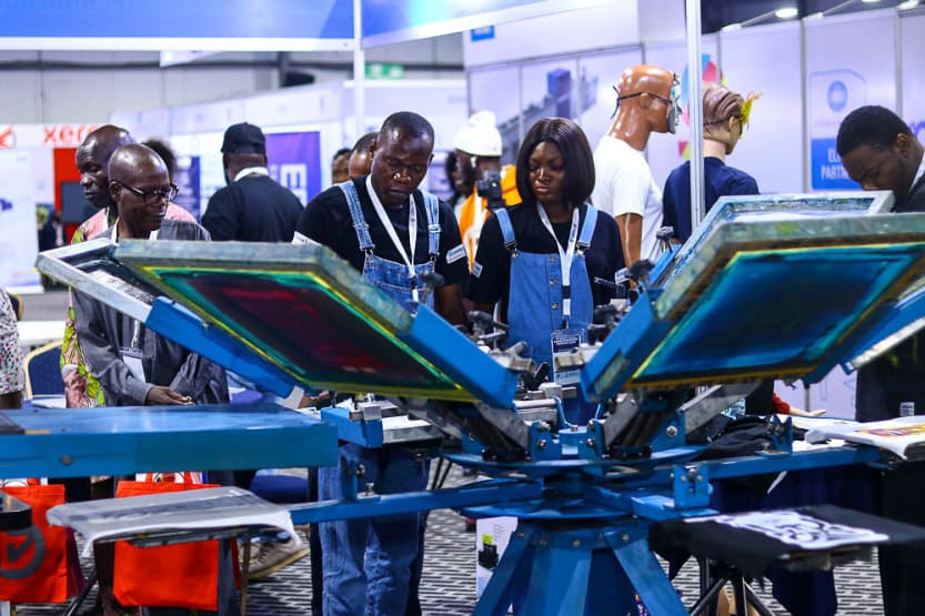 Exhibitor booth activity